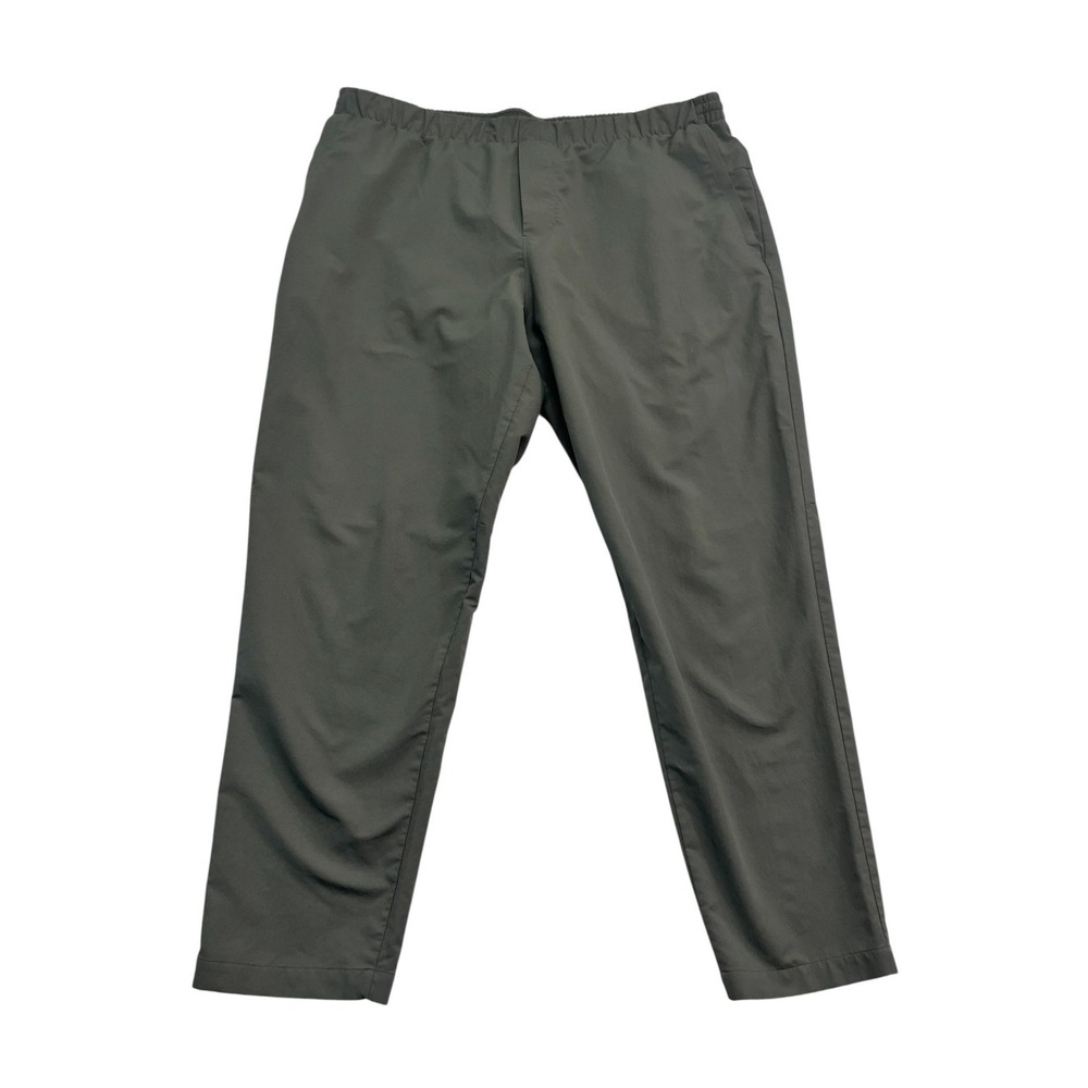 Lululemon XXL New Venture Trouser Pique Olive Green Stretch Tapered Pants M5AKBS